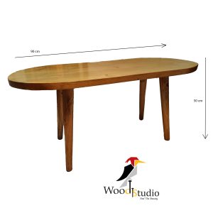 میز چوب روس با پایه چوبی 