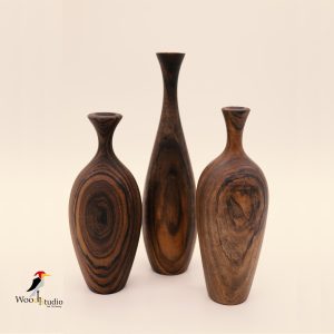 گلدان چوبی دکوری وود استودیو