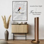 چراغ چوبی خطی مدرن