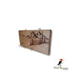 جاکلیدی دیواری چوبی طرح کوهستان - Image 2