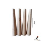 پایه مخروطی چوبی 30 سانتی راش | پایه مبل و میز با کیفیت بالا