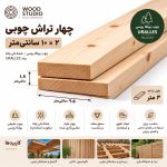 اینفوگرافیک چهار تراش ۲ در ۱۰ با سایز واقعی ۱.۸ در ۹.۵ سانتی‌متر